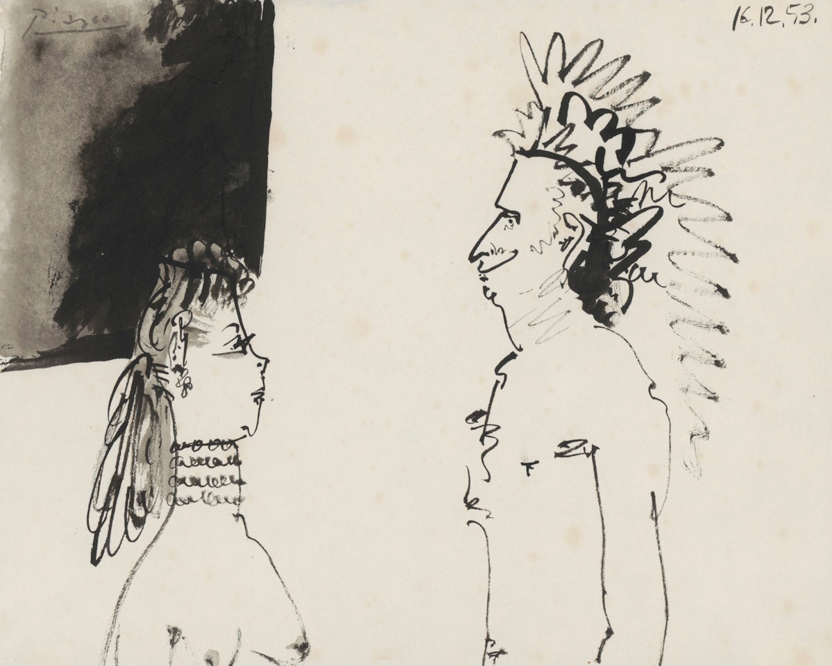 Deux personnages by Pablo Picasso