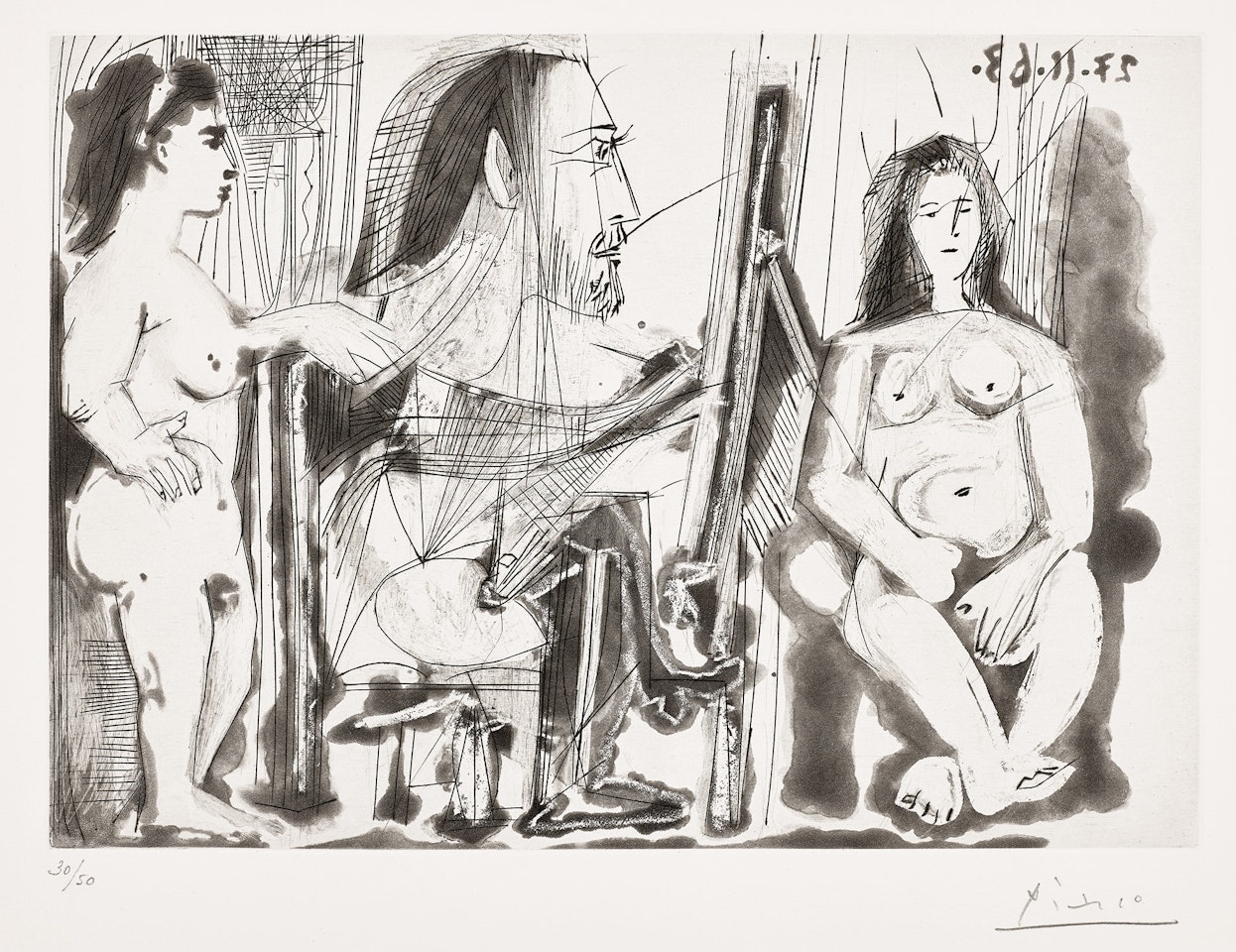 Dans l"atelier II (In the Workshop II) (Bl. 1138, Ba. 1135) by Pablo Picasso