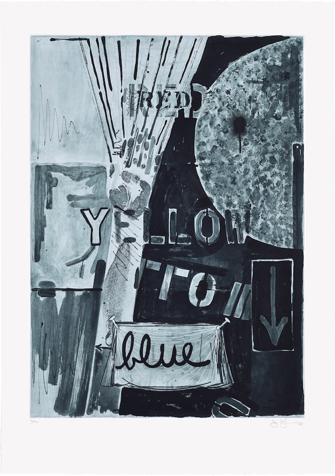 Untitled (Blue) (U.L.A.E. 226) by Jasper Johns