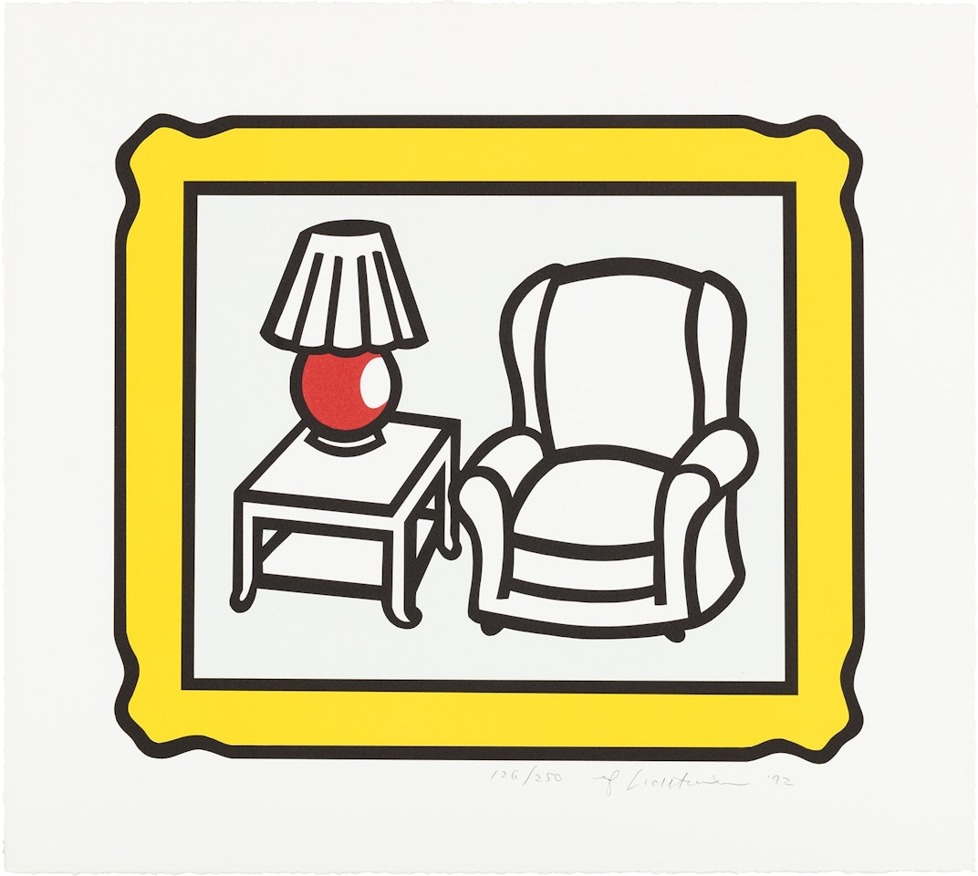 Red Lamp (C. 279) by Roy Lichtenstein