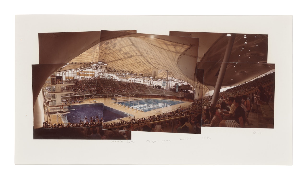 Schwimhalle, Olympic Games, Munich by David Hockney