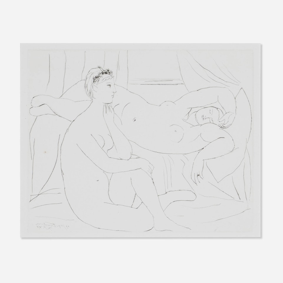 Deux femmes se reposant (from La Suite Vollard) by Pablo Picasso