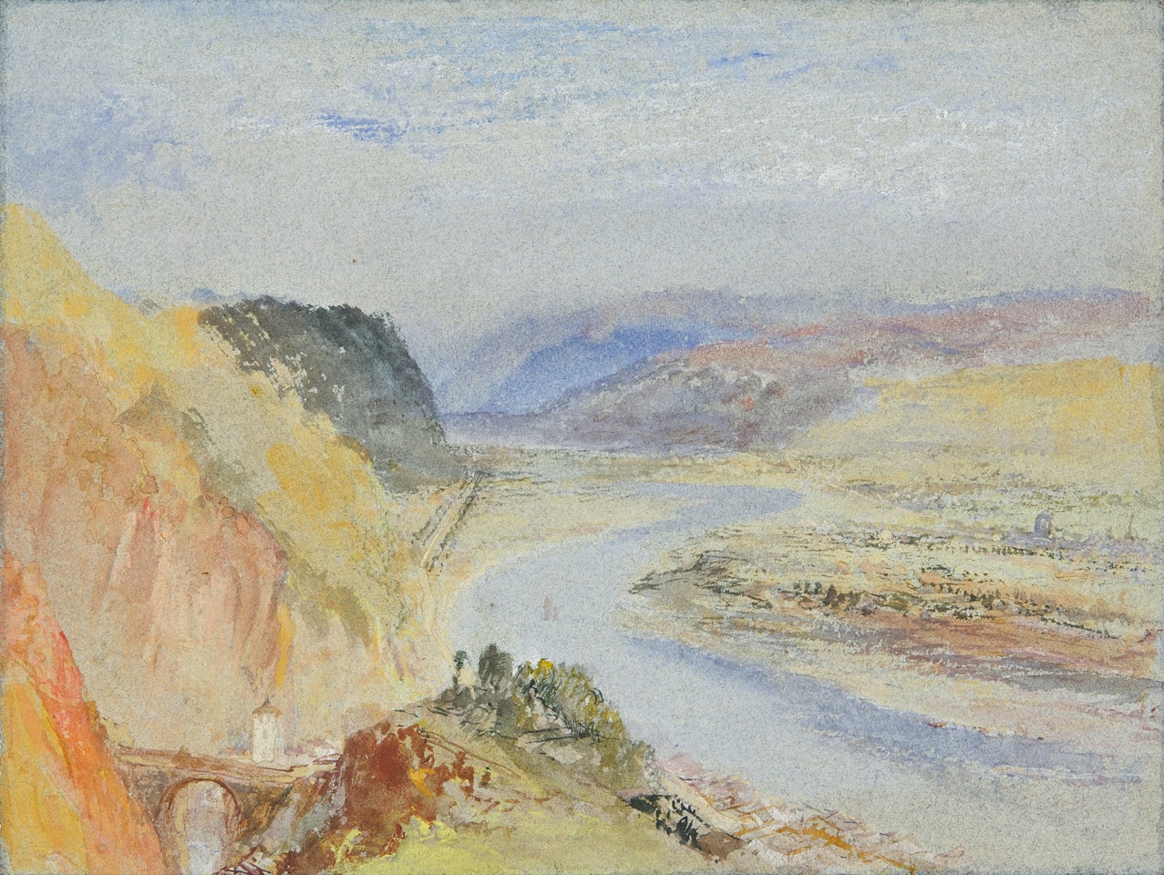 The river Mosel from the hillside above Pallien by Joseph Mallord William Turner