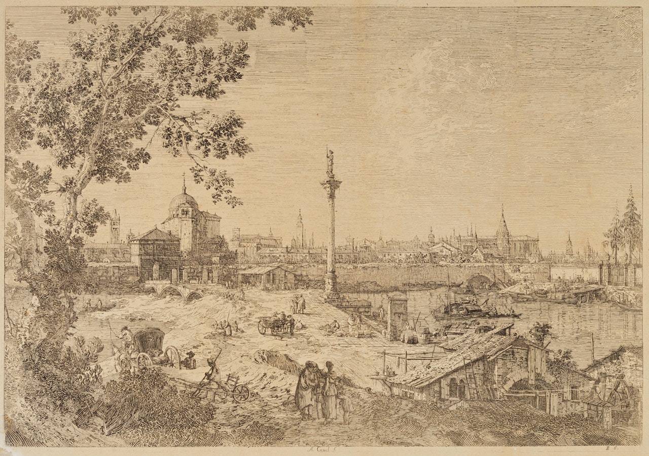 An Imaginary View of Padua (Bromberg 11) by Canaletto