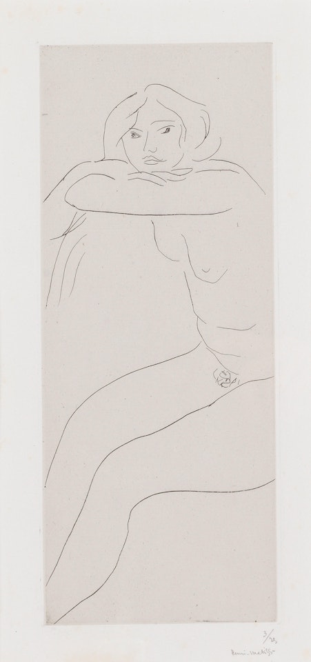 Nu assis bras croisés supportant la tête (Duthuit 211) by Henri Matisse
