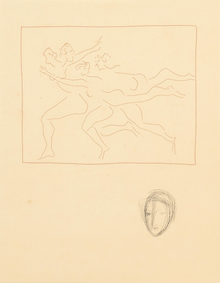 Quatre Femmes en fuite, from Les Métamorphoses d"Ovide (Bloch 117; Baer 161.b.4) by Pablo Picasso