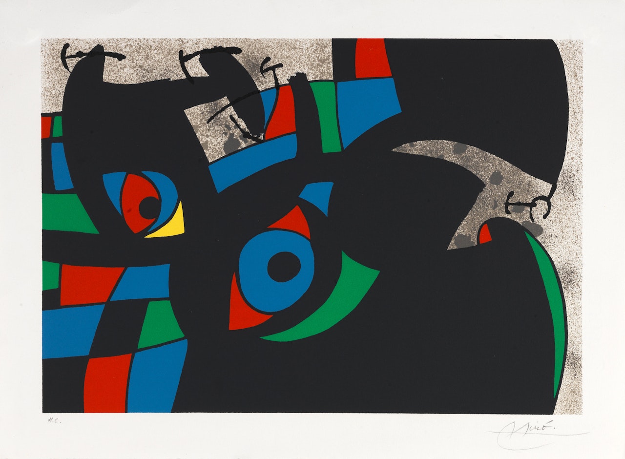 Plate VII, from Le Lézard aux plumes d"Or by Joan Miró