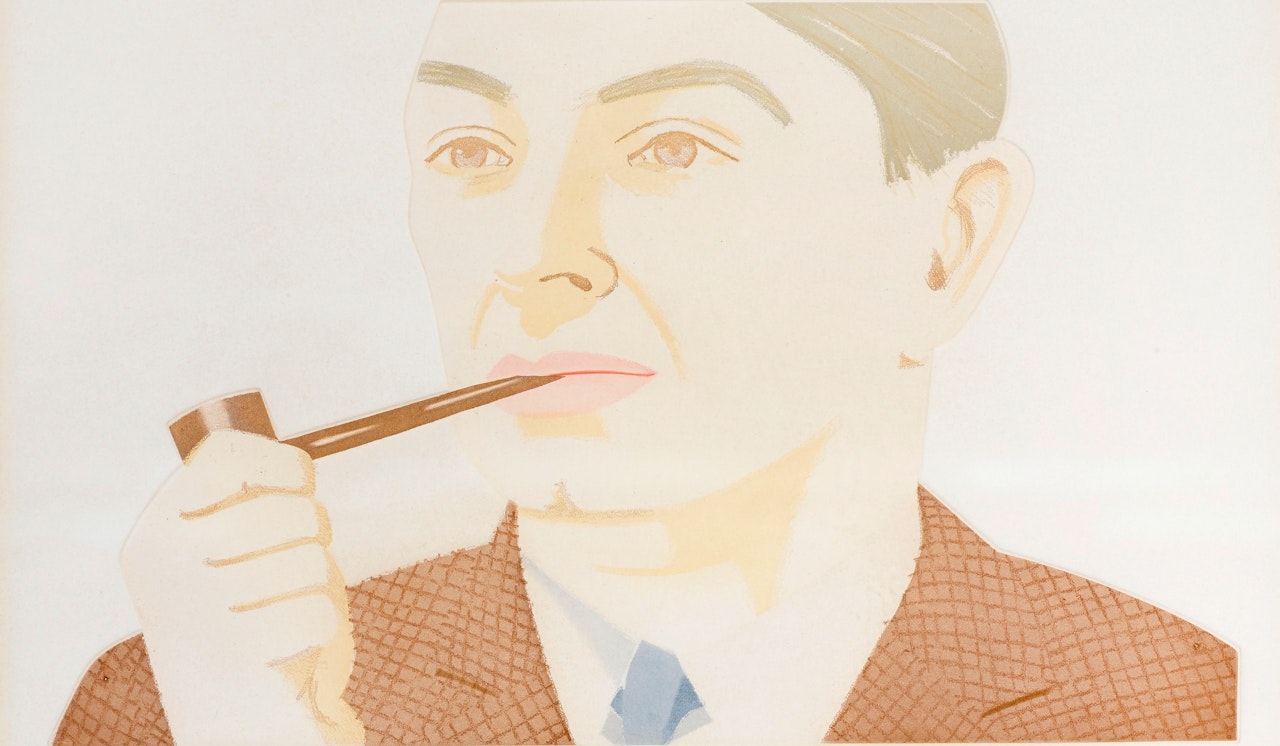 Man with Pipe (Schröder 181) by Alex Katz