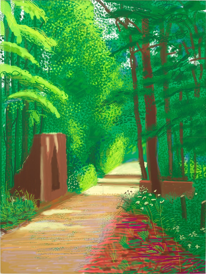 The Arrival of Spring in Woldgate, East Yorkshire in 2011 (twenty eleven) - 2 June by David Hockney
