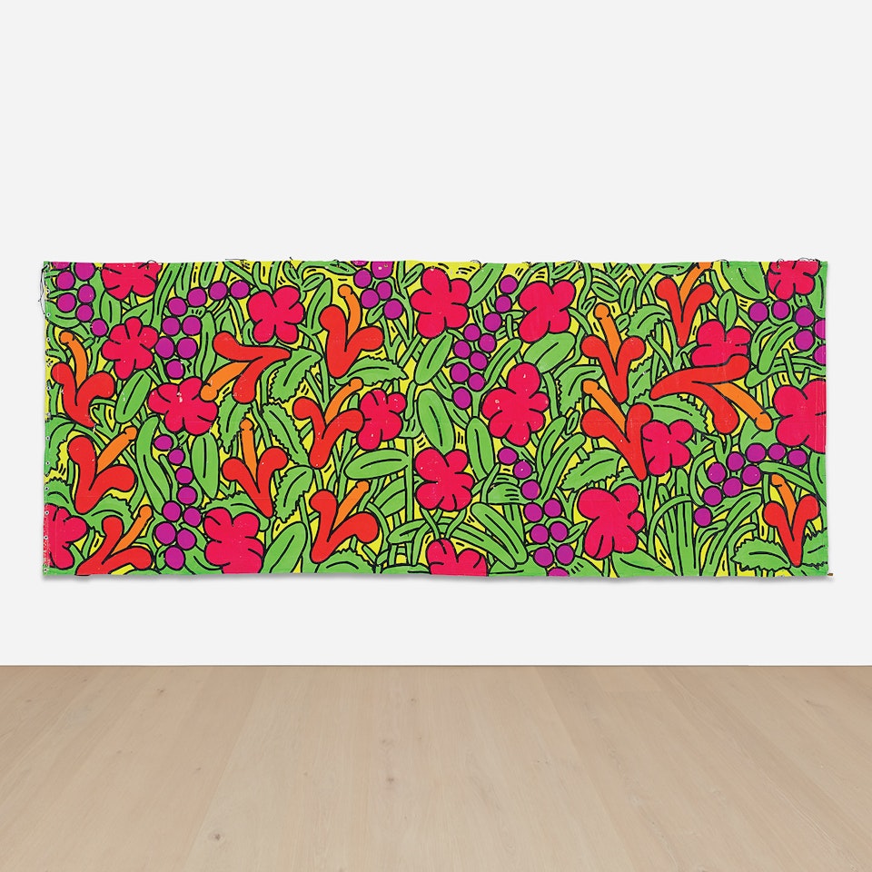 The Garden of Radio Delight/The Beach (double-sided) by Keith Haring