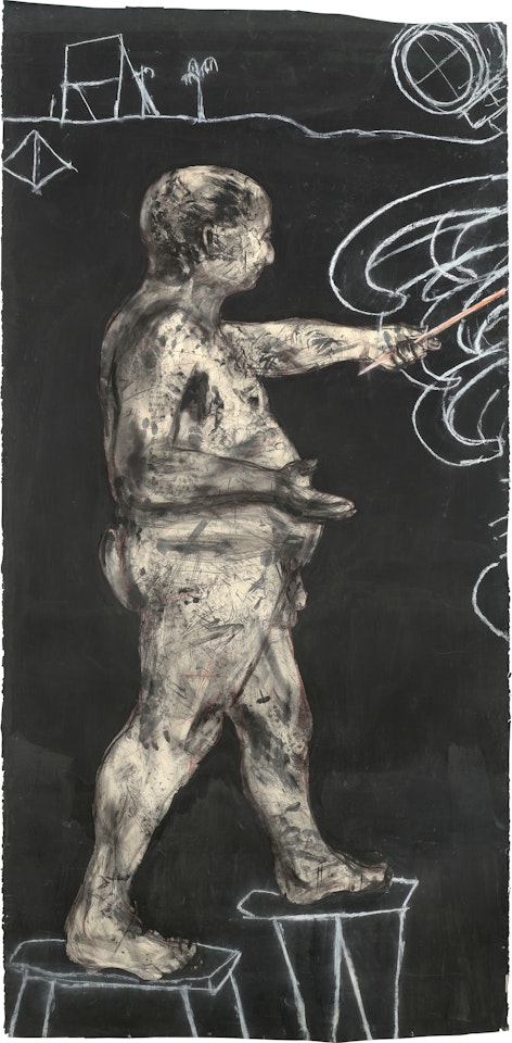 Ubu drawing (Drawing Man) by William Kentridge