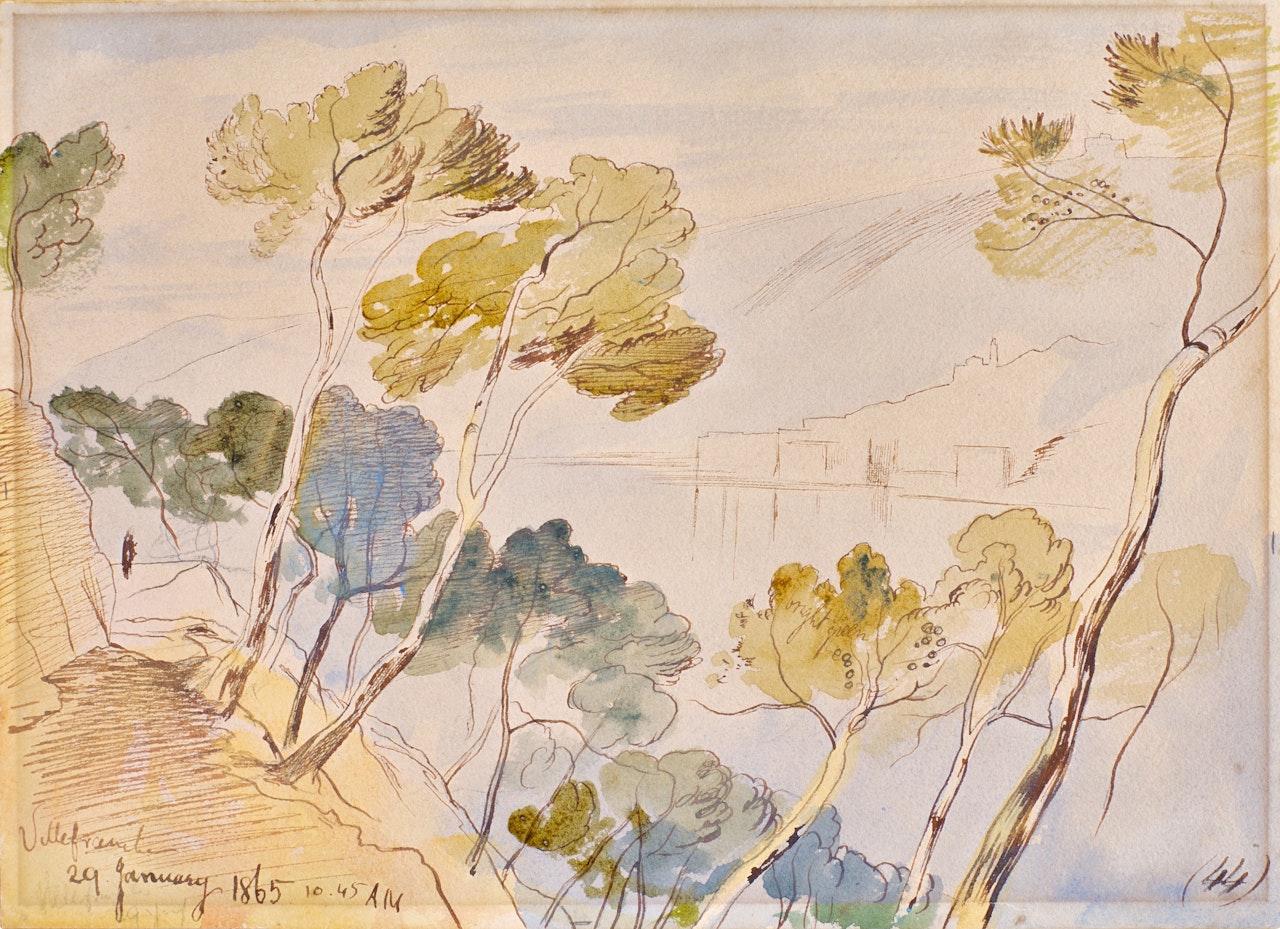 Villefranche by Edward Lear