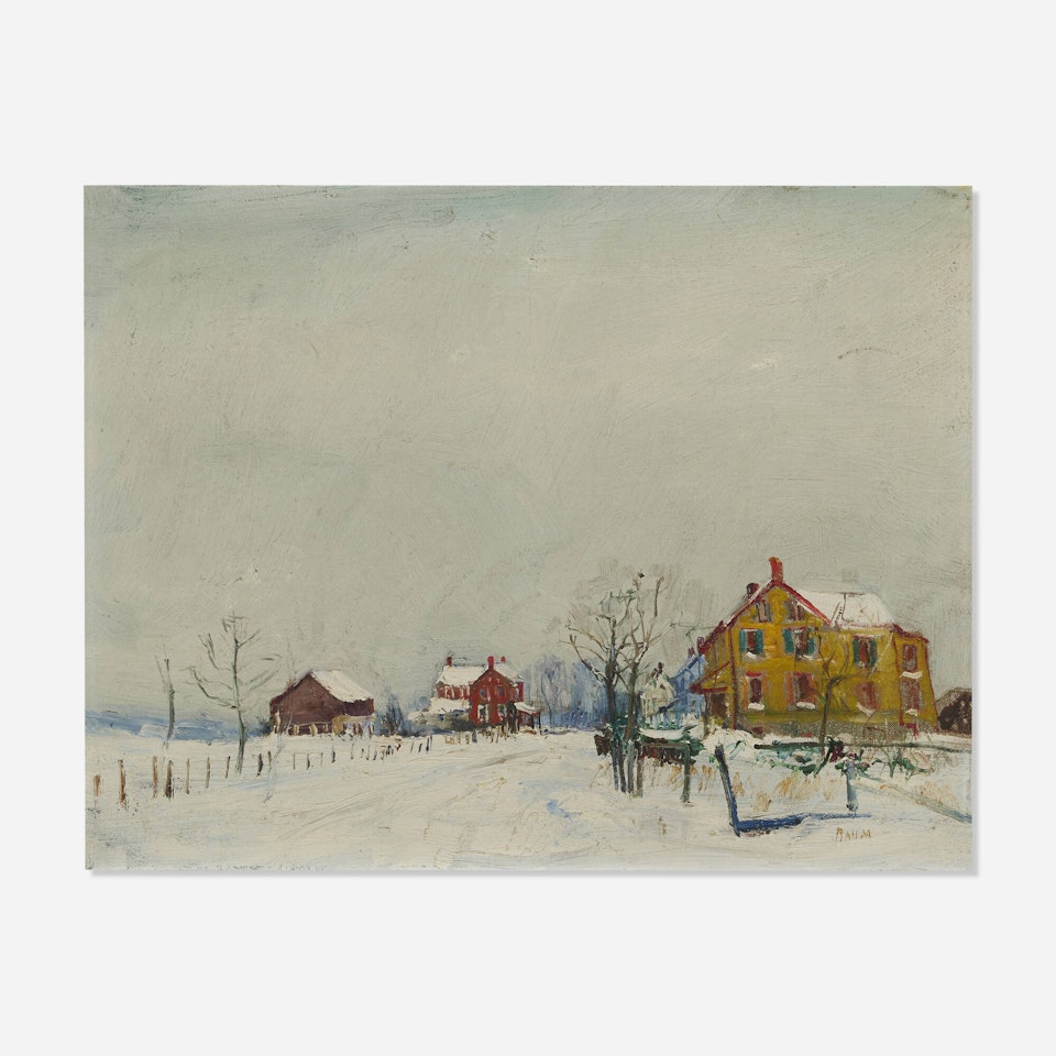 Untitled (Winter in Rural Town) by Walter Emerson Baum