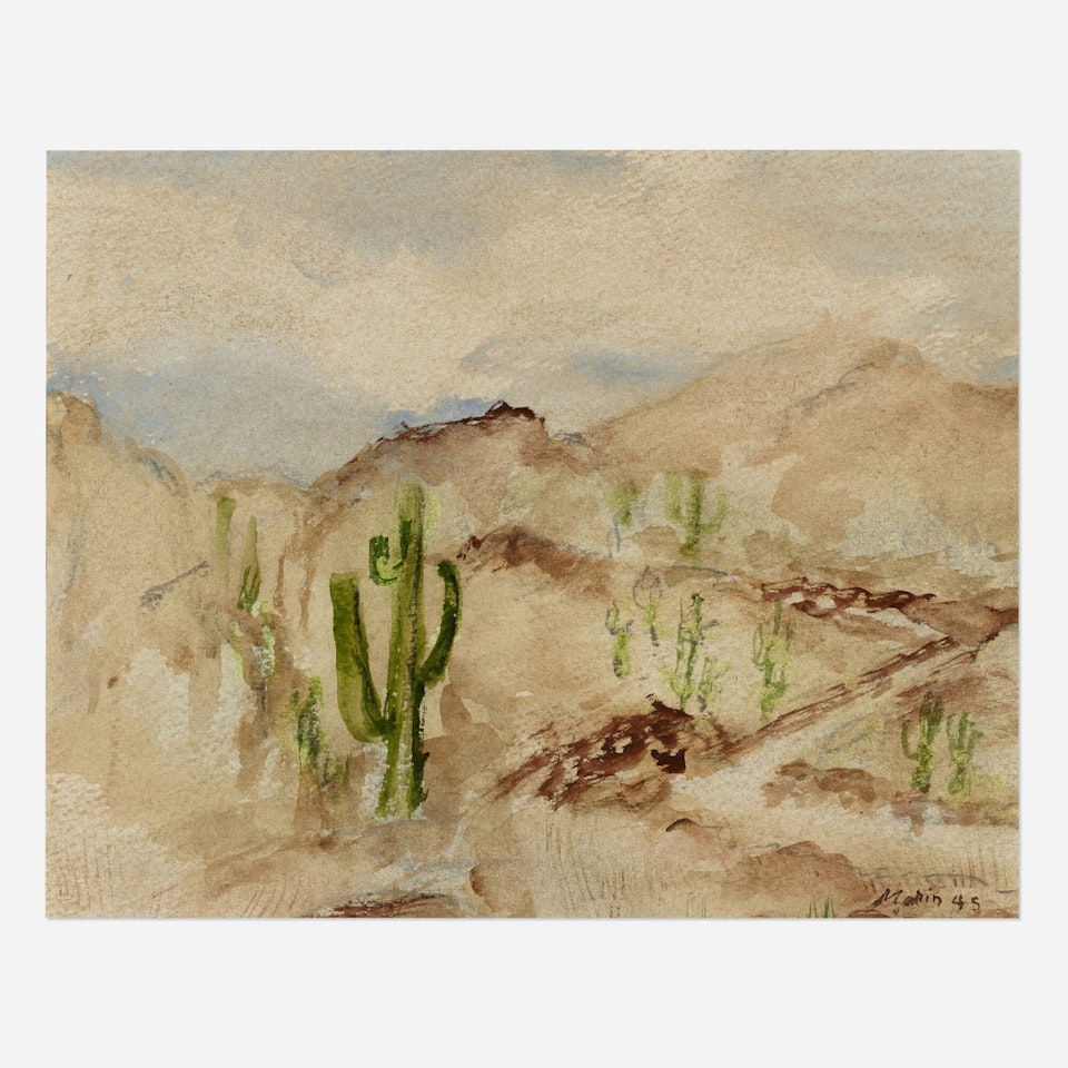 Untitled (Desert Landscape) by John Marin