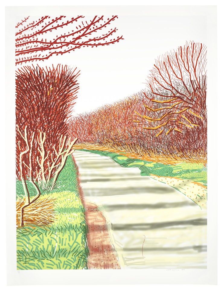 The Arrival of Spring in Woldgate, East Yorkshire in 2011 (twenty eleven) - 21 March by David Hockney