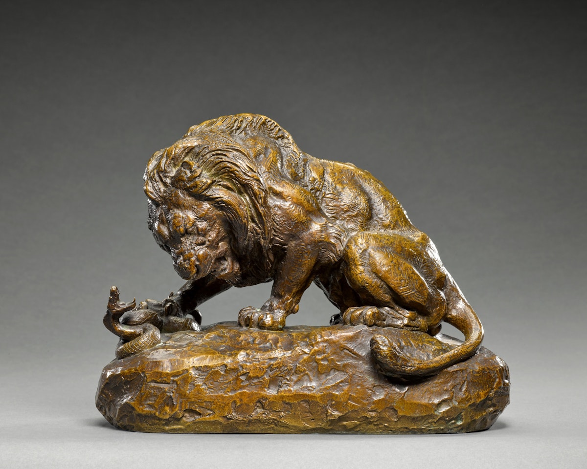 Lion au serpent n° 1 (Lion and Serpent) by Antoine-Louis Barye