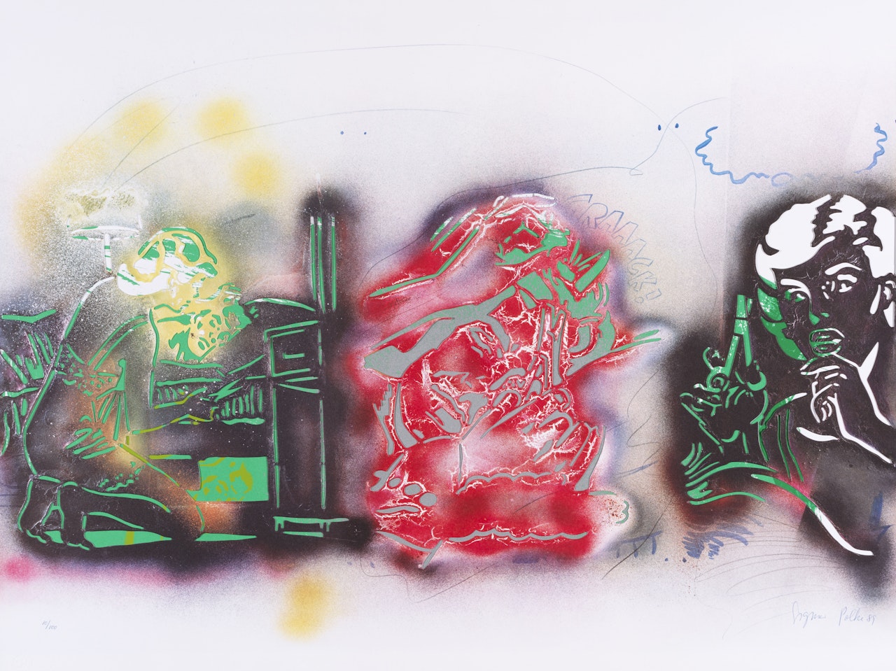 Samson und Delilah by Sigmar Polke