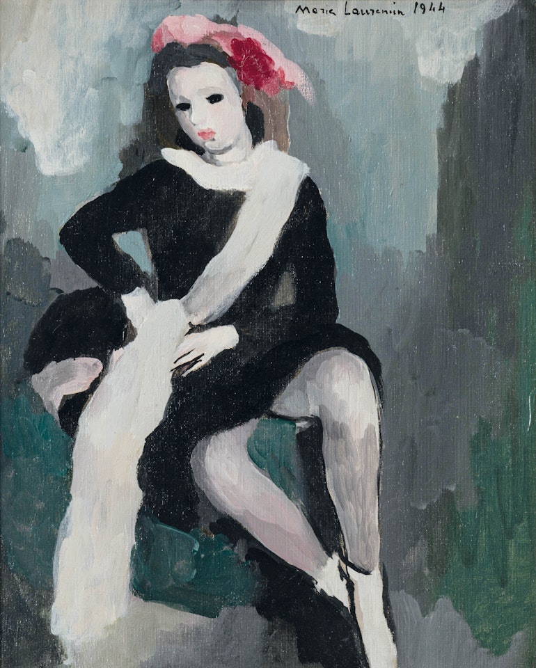 Seated Young Woman; ) by Marie Laurencin