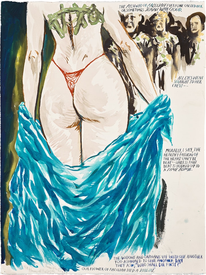 No Title (The flower of...) by Raymond Pettibon