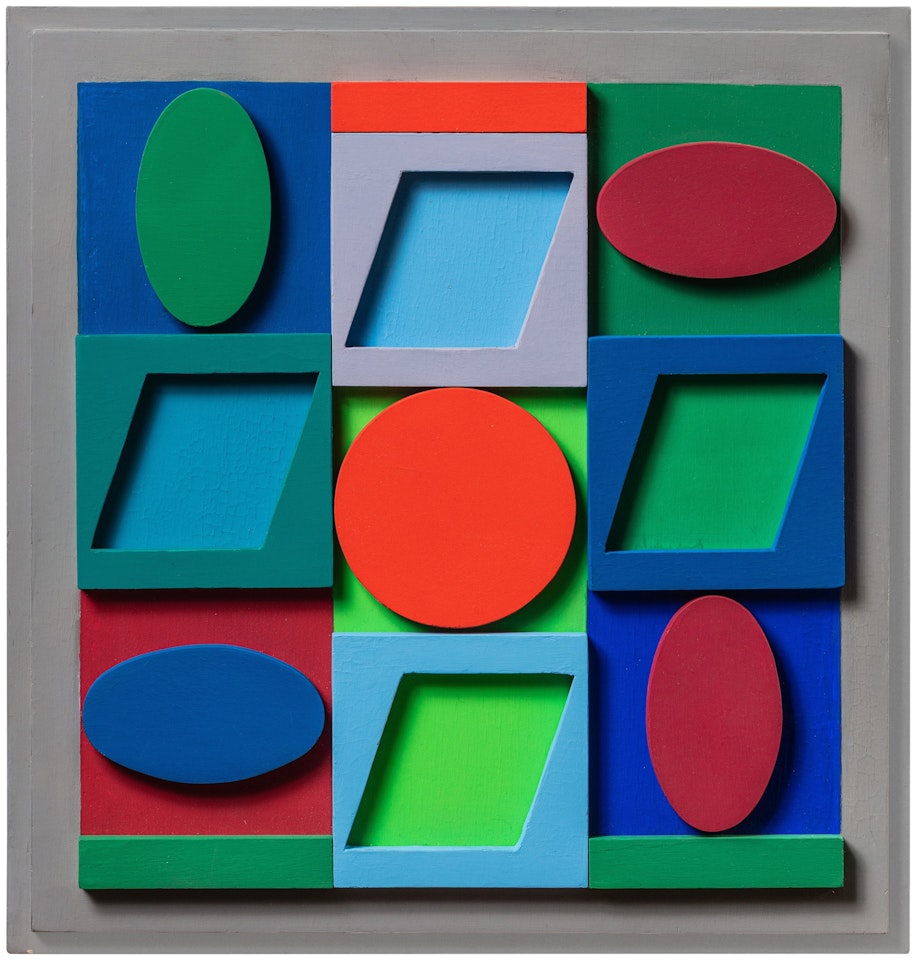 Turkiz négatif (i); Sellem négatif (ii) [2 works] by Victor Vasarely