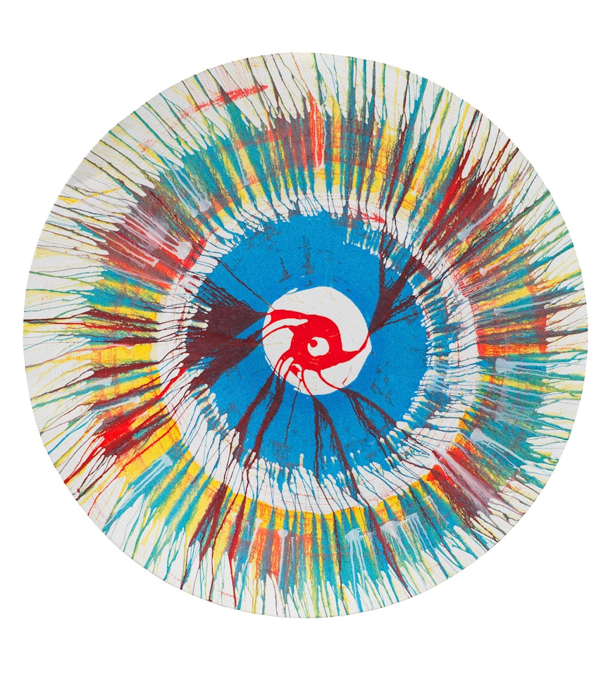 Untitled Paper Spin Painting by Damien Hirst