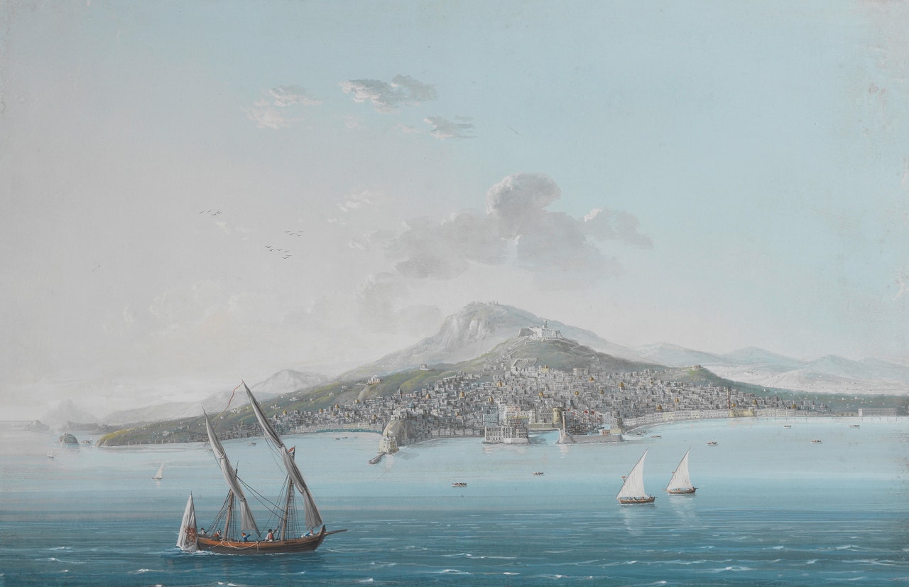 The bay of Naples by Neapolitan School