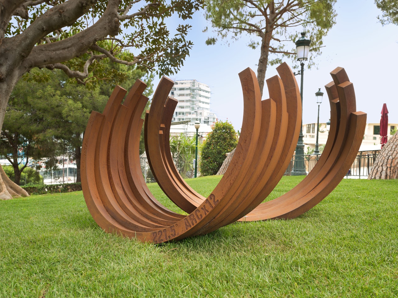 221.5° ARC x 12 by Bernar Venet