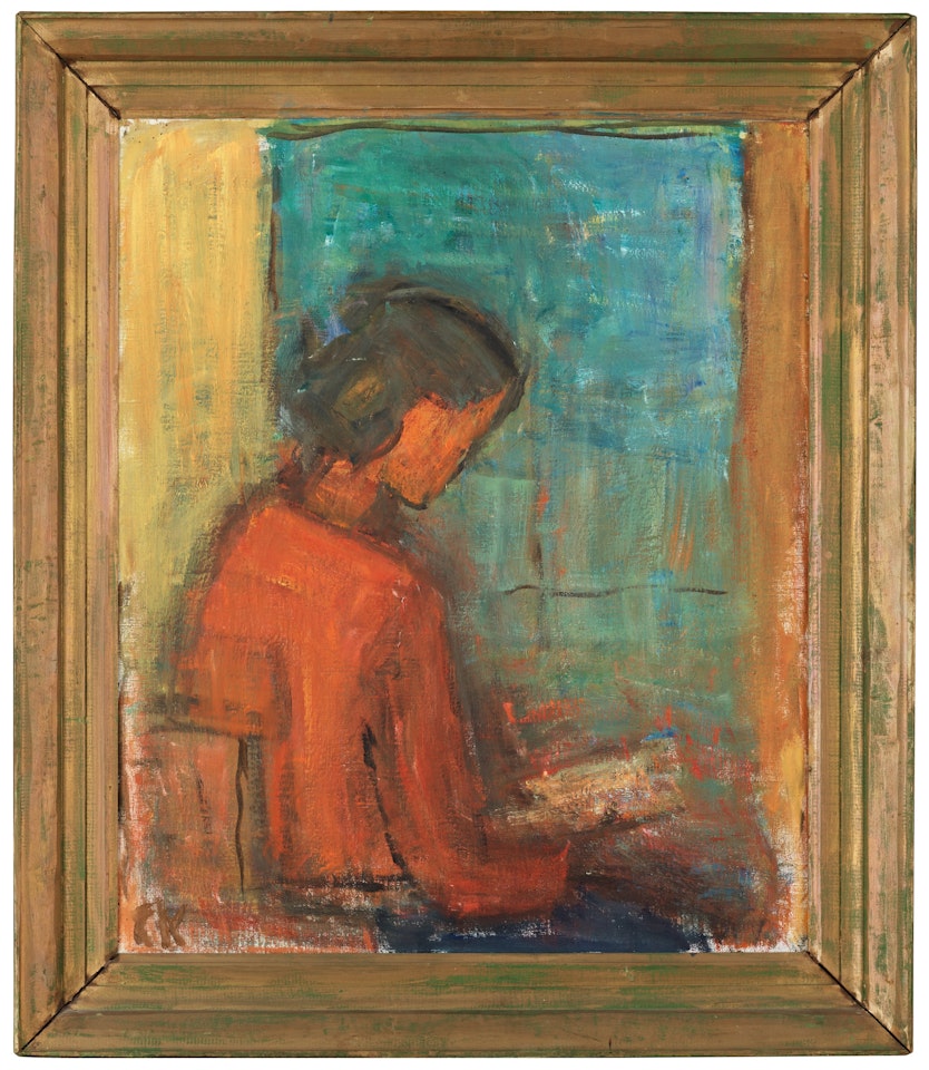 Reading girl by Carl Kylberg