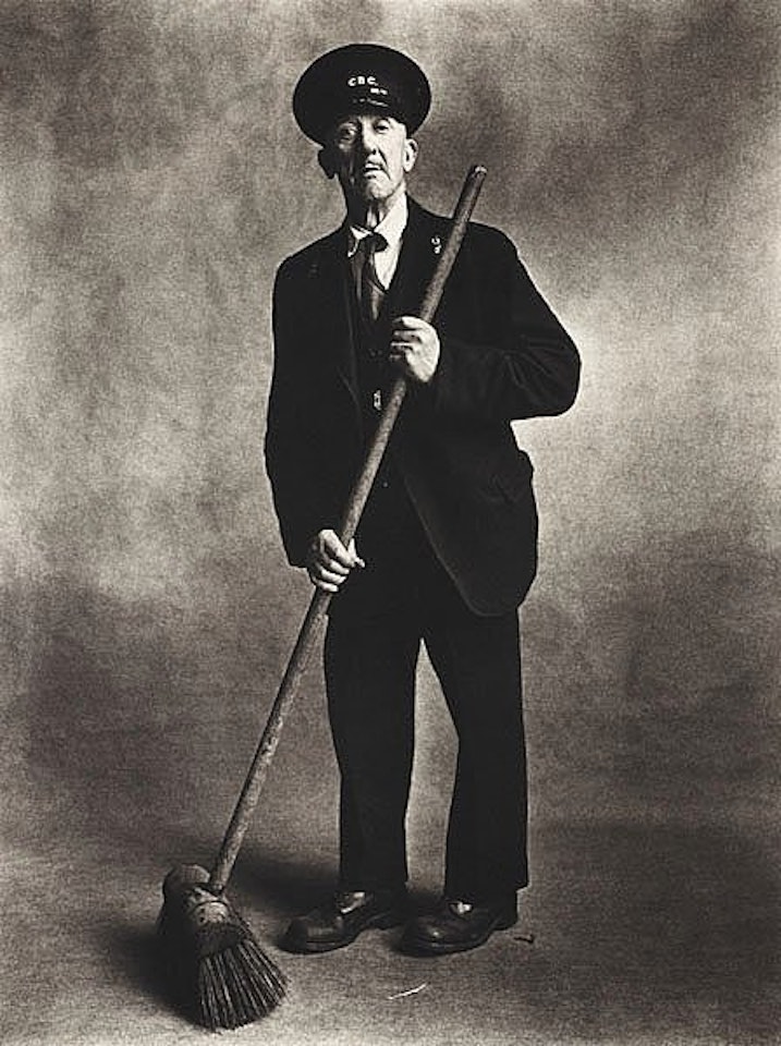 "Road sweeper, London, 1950" by Irving Penn