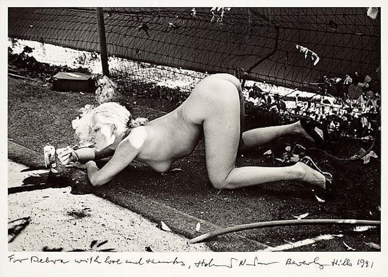 "Smoking nude" by Helmut Newton