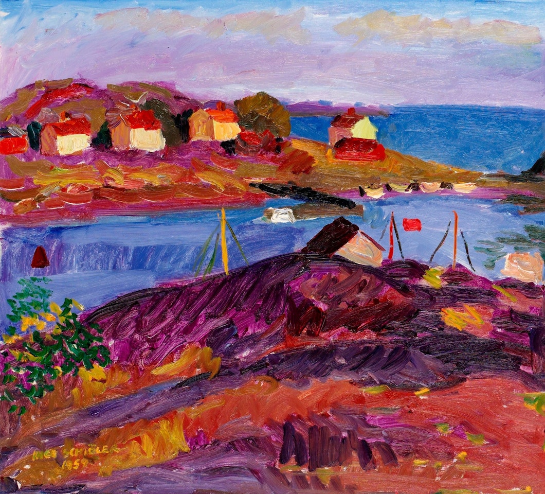 "Houses and boats, Koster" by Inge Schiöler