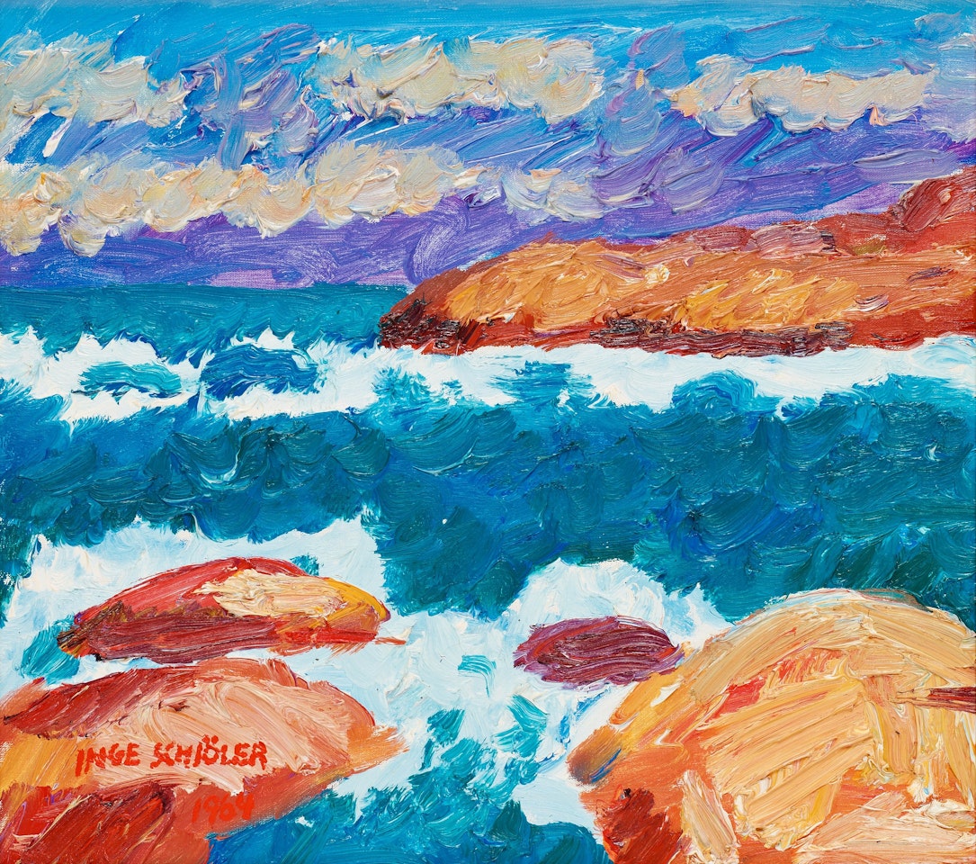 "Klippa N. Koster" (Costal motif, West coast, Sweden) by Inge Schiöler