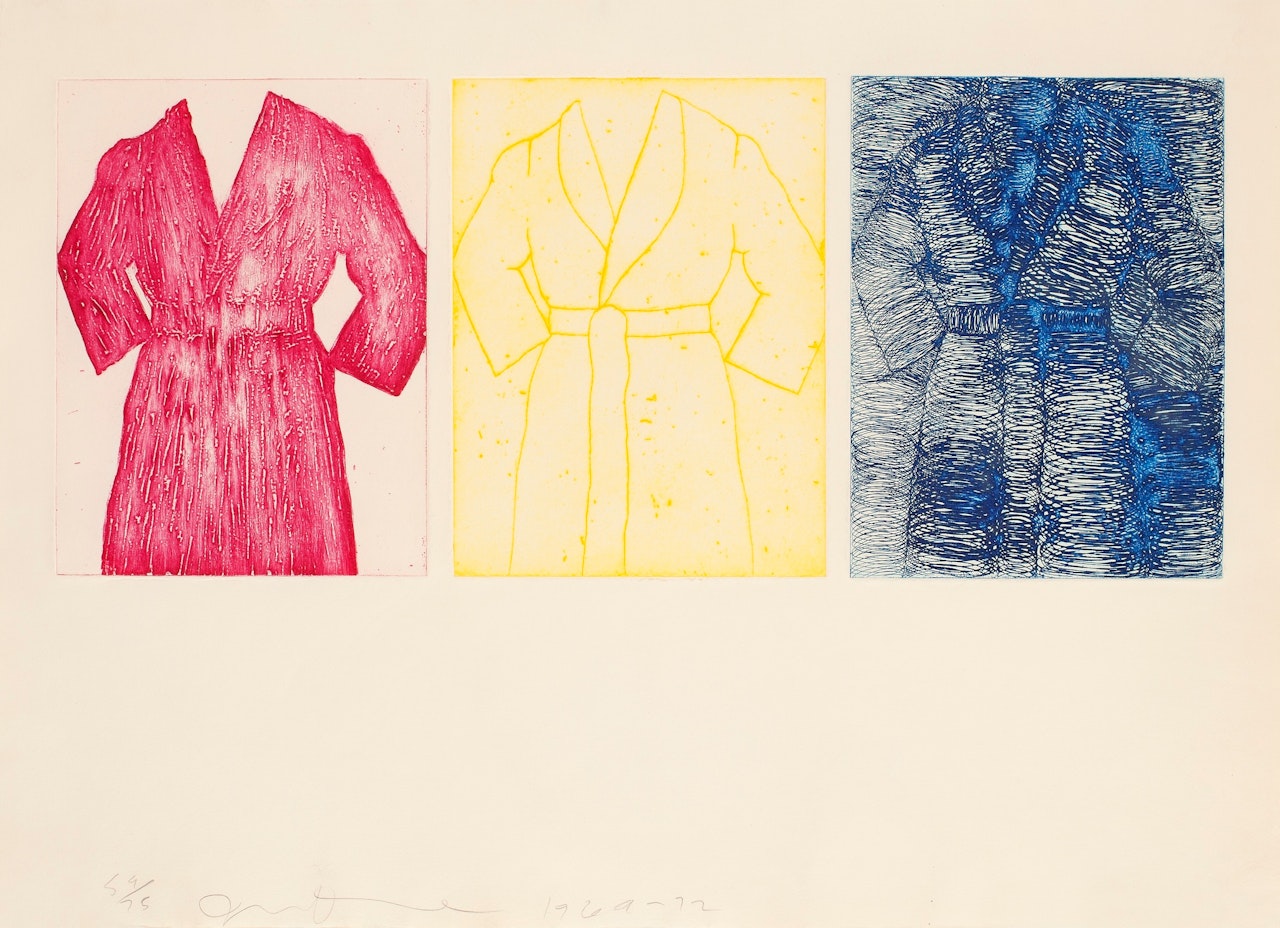 "Etching, Self portrait (primary colors) " by Jim Dine