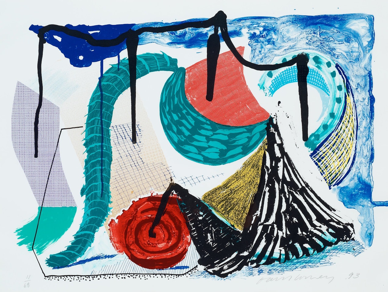 "Catherine"s Walk", from:"Some More New Prints" by David Hockney