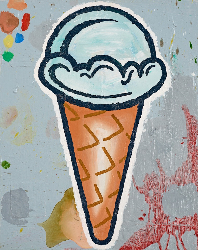 "Study after 29 Burton Street" by Donald Baechler