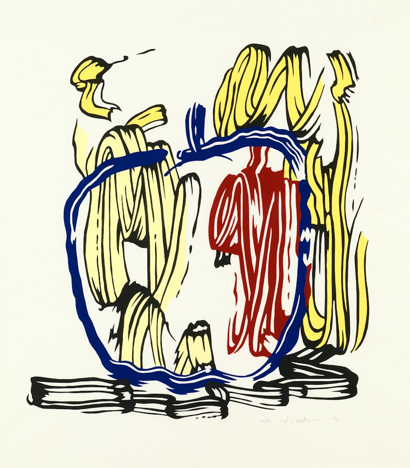 "Vertical apple" by Roy Lichtenstein