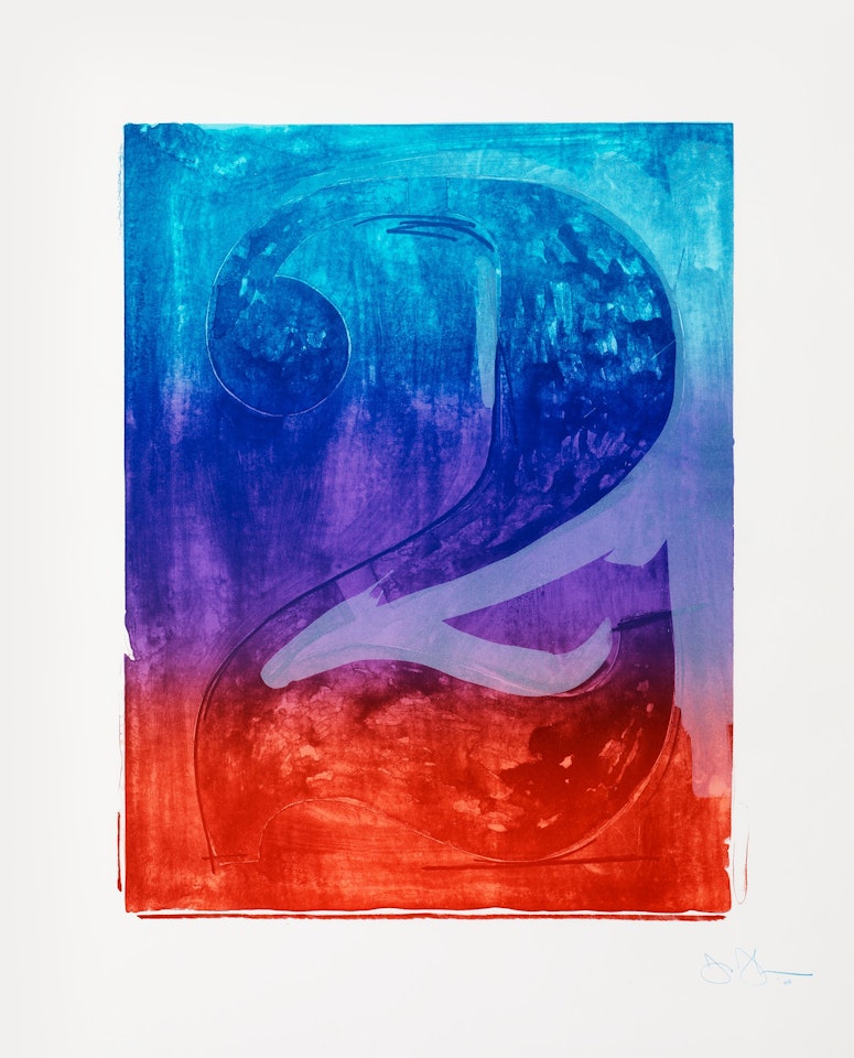 "Figure 2", from: "Color numeral series" by Jasper Johns