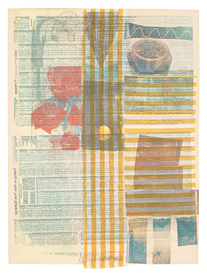 "One More and Then we Will be Half Way There", from: "Suite of nine prints" by Robert Rauschenberg