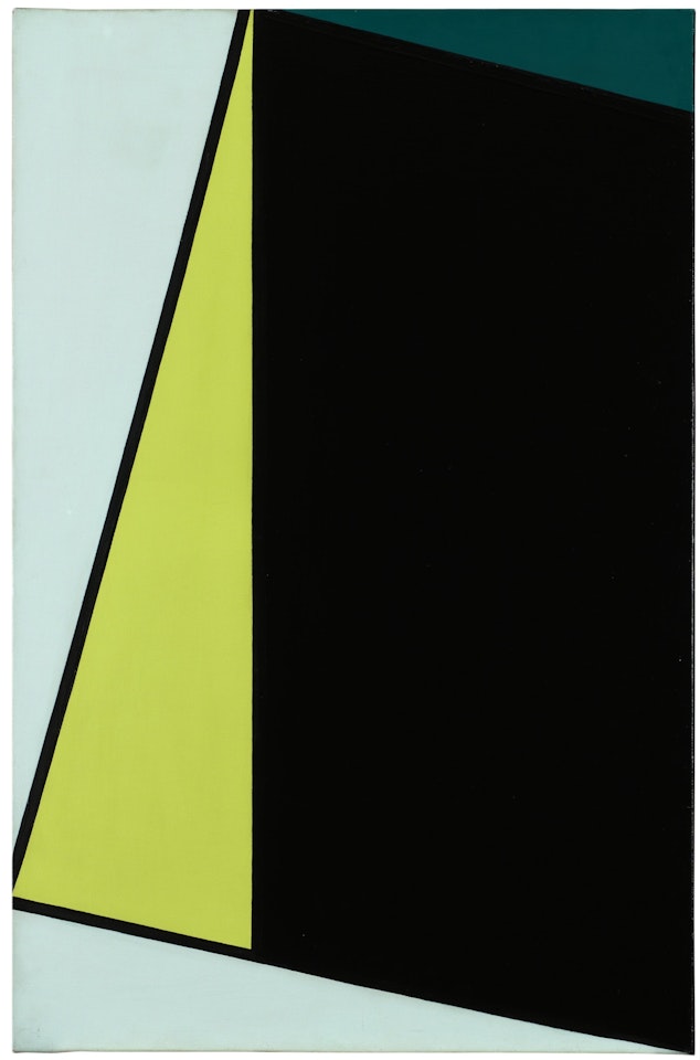 Composition in green and black by Olle Baertling