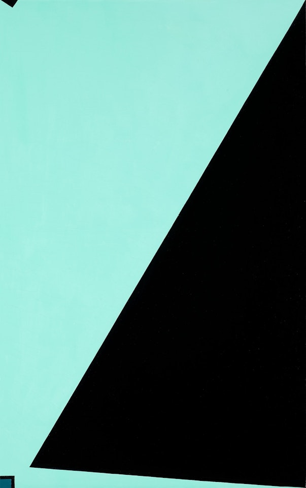 "Force Spatiale Blanc Noir Bleu" by Olle Baertling