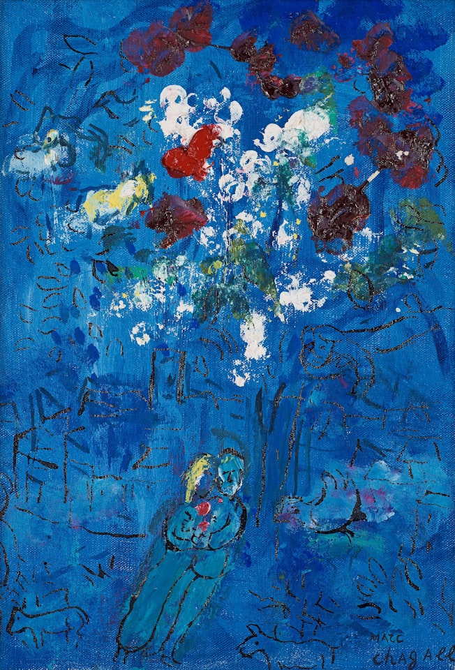 "Le Bouquet au-dessus de Vence" by Marc Chagall