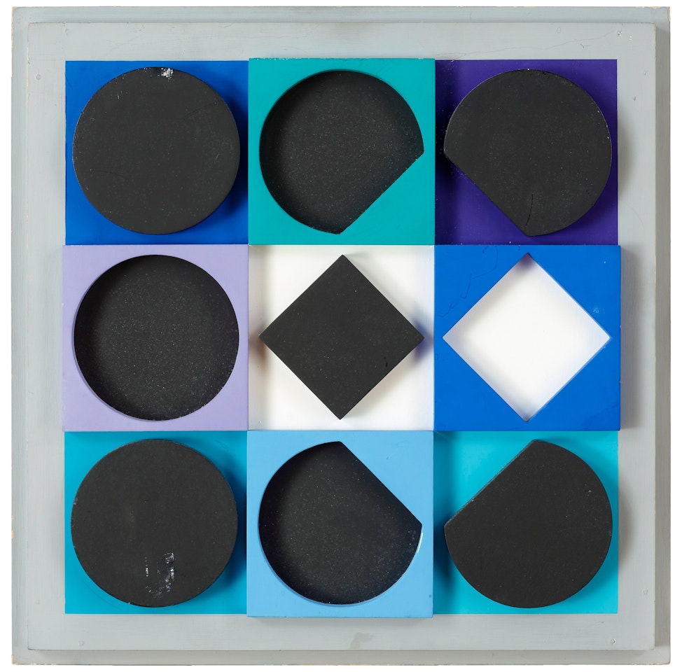"Topaze noir, positif" by Victor Vasarely