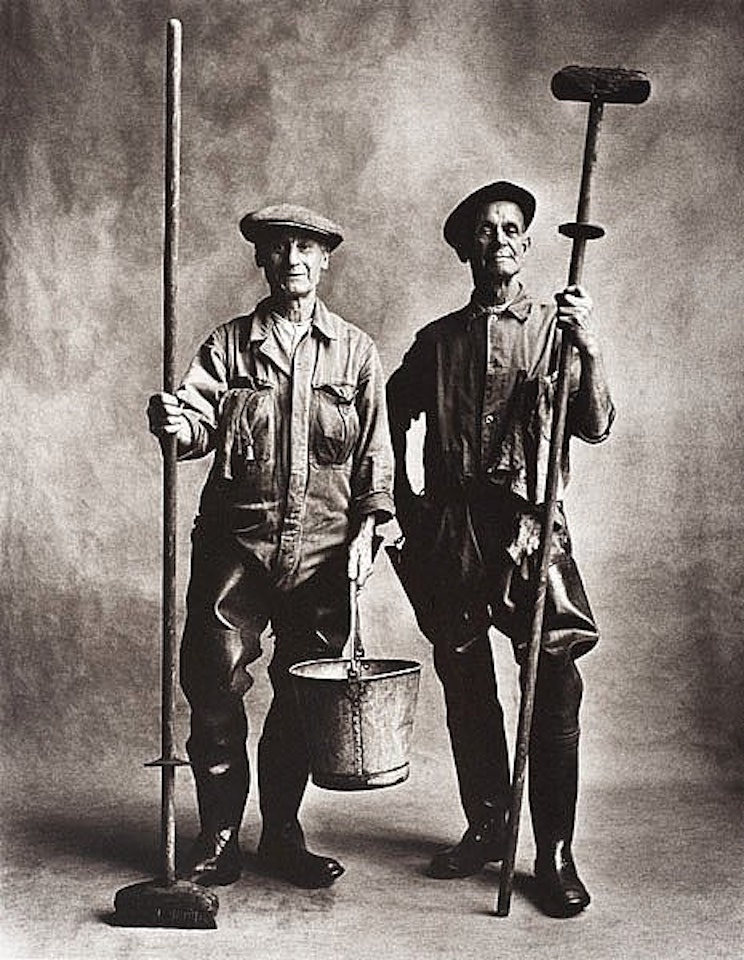 "Lorry Washers, London 1950" by Irving Penn