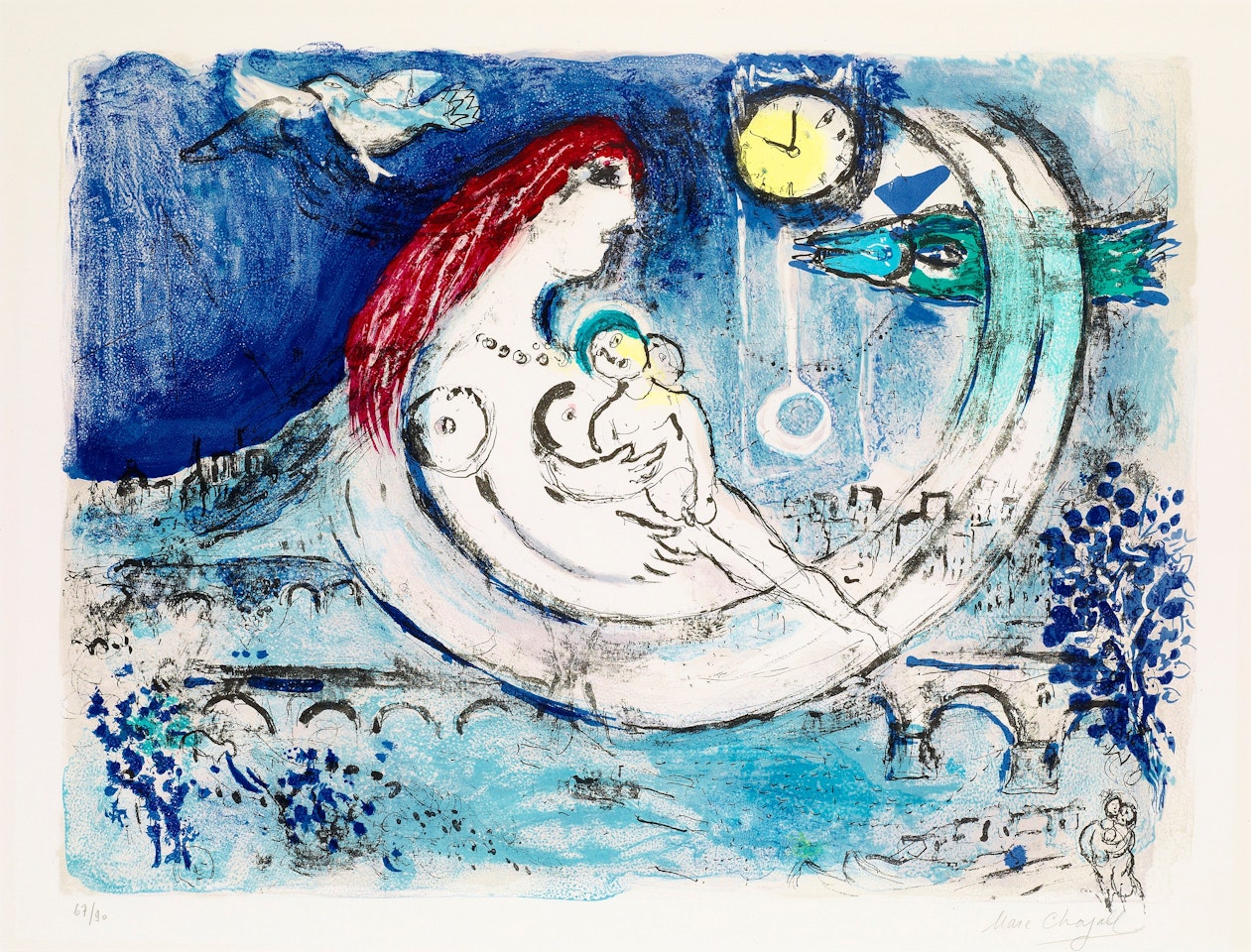 "Paysage bleu" by Marc Chagall