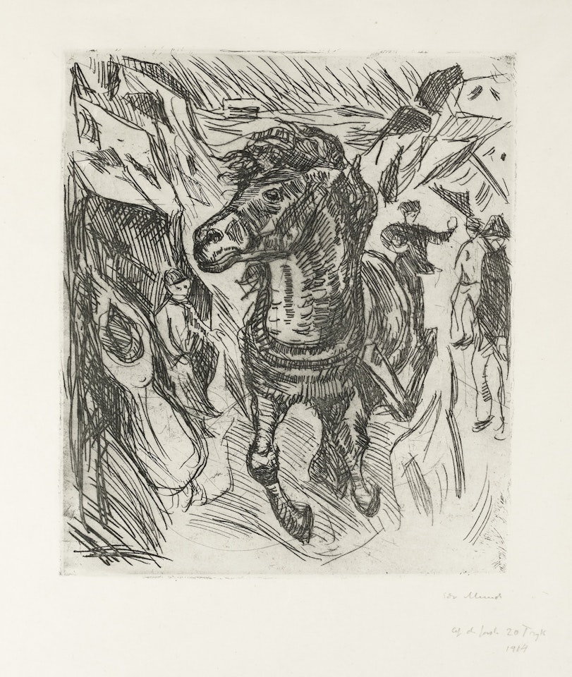 "Galloping Horse" (Galoperende hest/Galoppierendes Pferd) by Edvard Munch