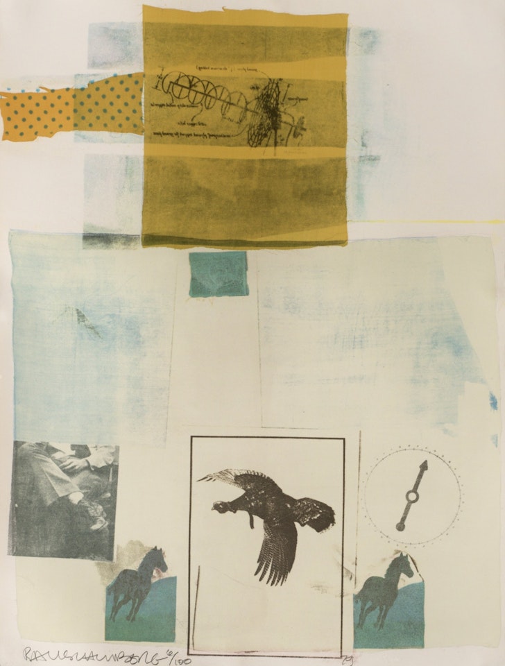 "Why you can"t tell #1", from: "Suite of nine prints" by Robert Rauschenberg
