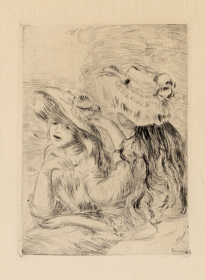“The pinned hat” (1st plate) by Pierre-Auguste Renoir