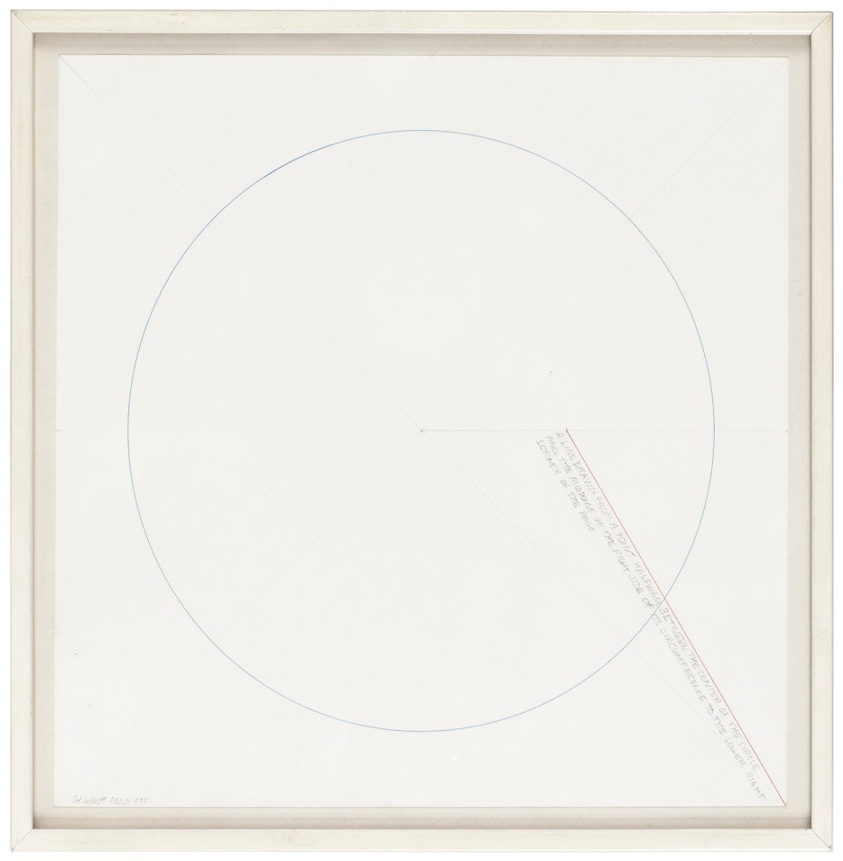 A LINE DRAWN... by Sol LeWitt