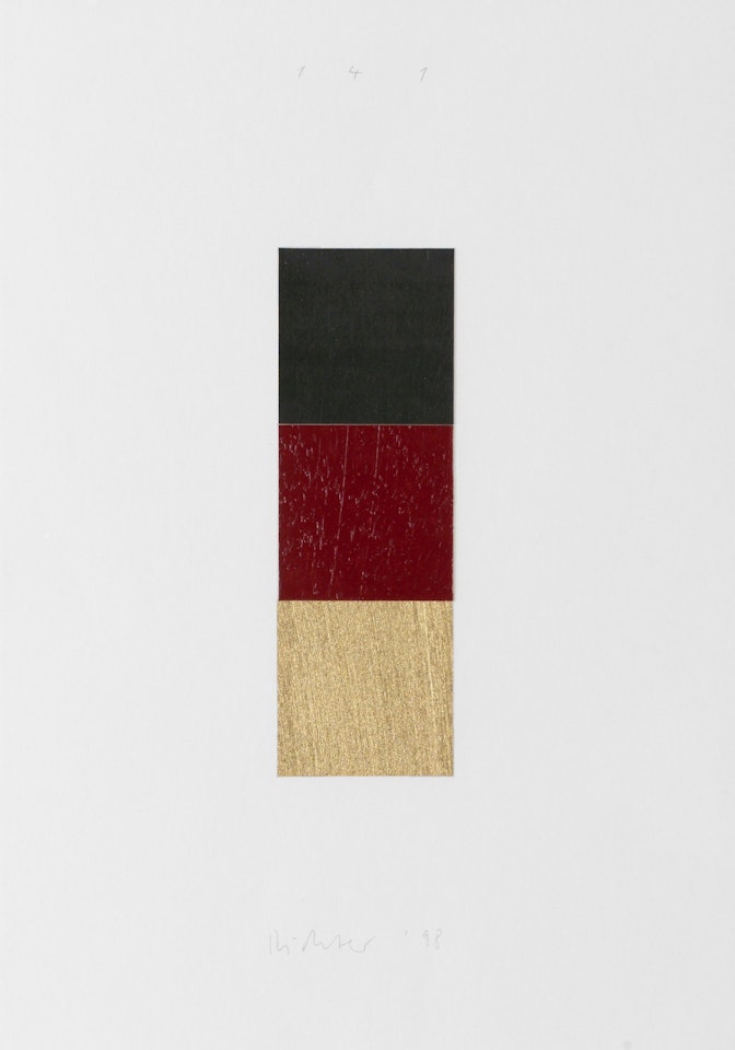 "Schwarz, Rot, Gold" by Gerhard Richter