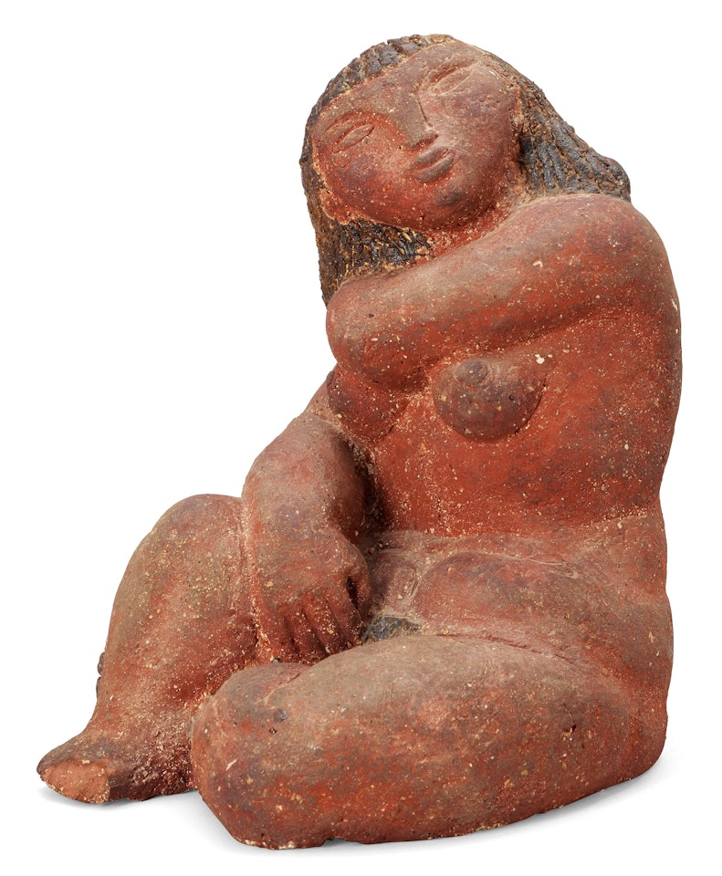 A Stig Lindberg stoneware sculpture by Stig Lindberg